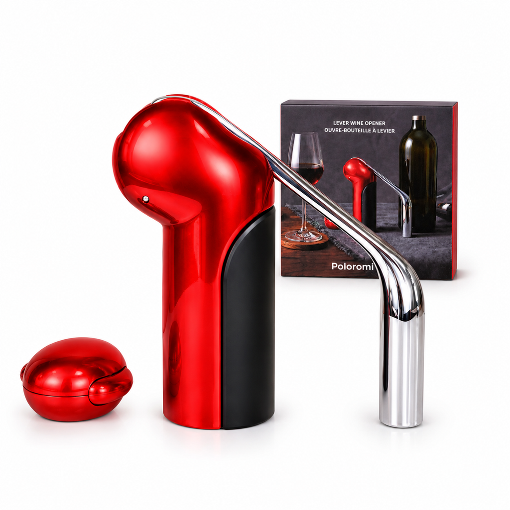 POLOROMI Lever Wine Opener Red