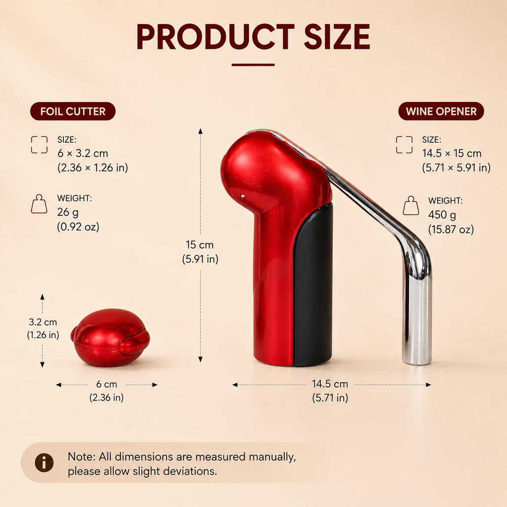 POLOROMI Lever Wine Opener Red