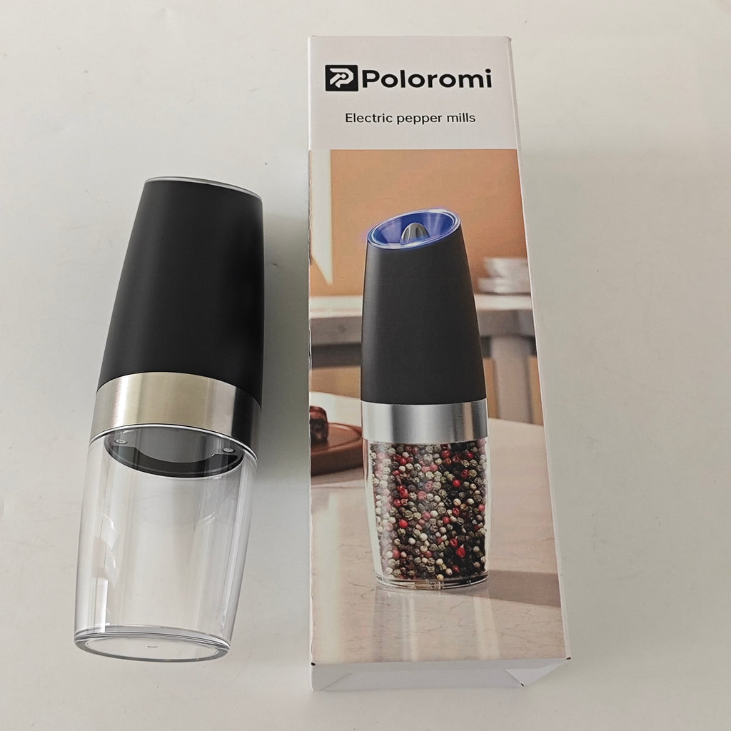 Poloromi | Electric pepper mills for Kitchen, BBQ, Dining, One-Hand Operation
