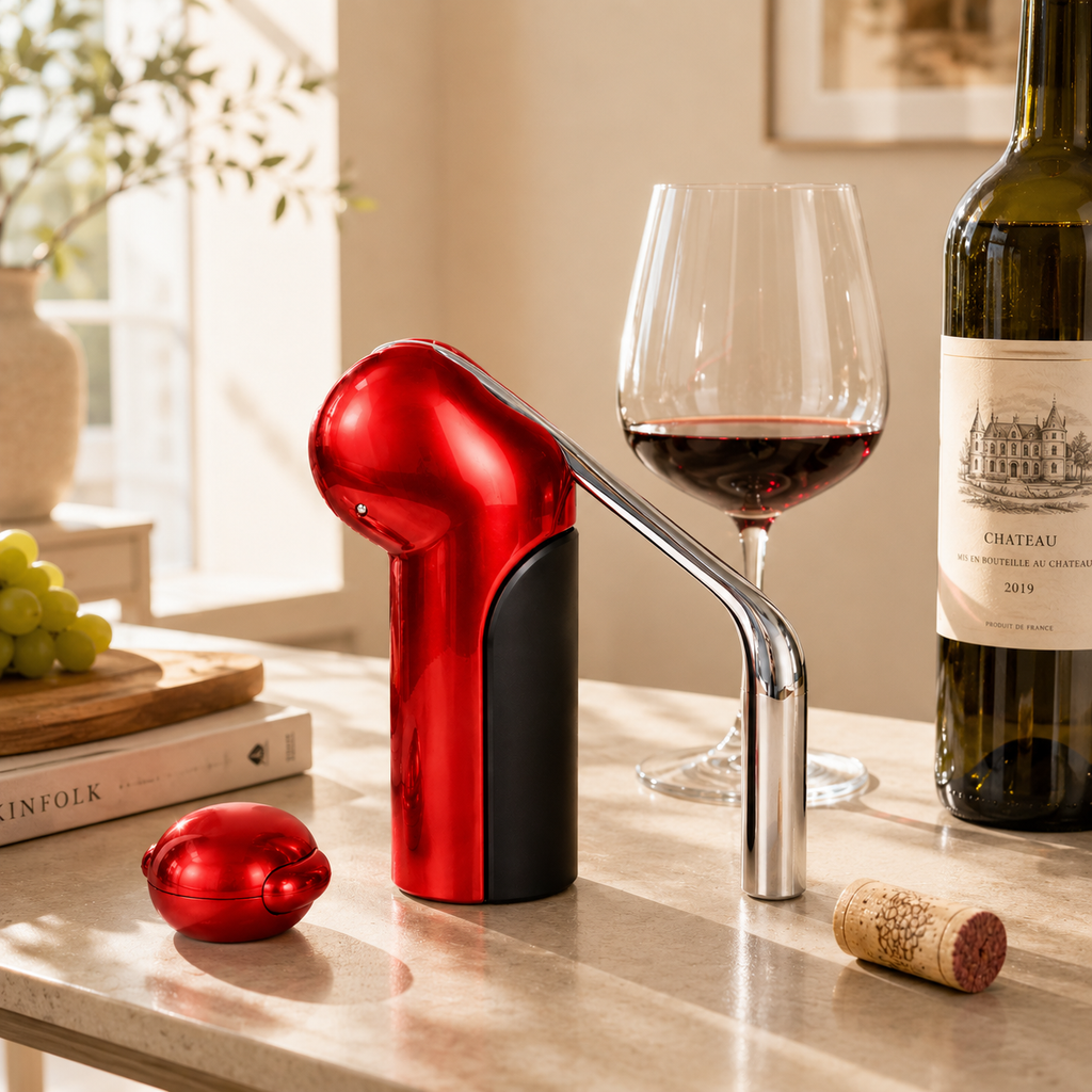 POLOROMI Lever Wine Opener Red